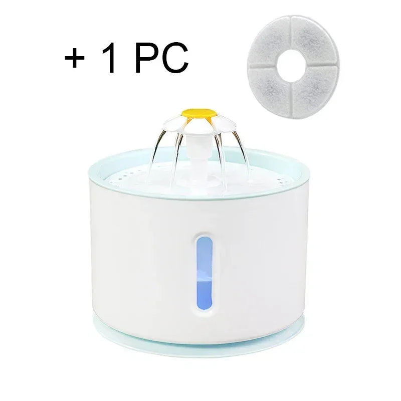 Cat Water Fountain Dog Drink Bowl Active Carbon Filter Automatic Pet Drinking Electric Dispenser Bowls Cats Drinker USB Powered